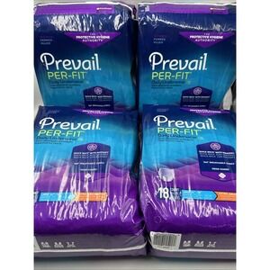Prevail Disposable Underwear 72 Count (4 Pkgs Of 18) Female Women Large 44-58"
